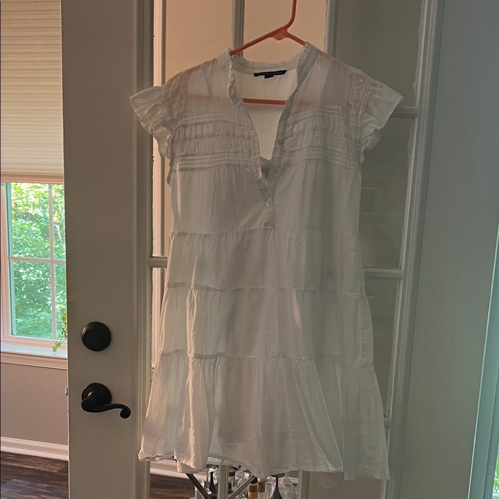 Boston Proper Beachy  White Blouse